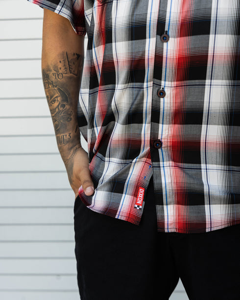 BURNOUT BAMBOO SHORT SLEEVE BUTTON UP - MENS